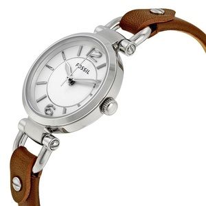 NWOT Fossil Brown Leather Dainty Watch